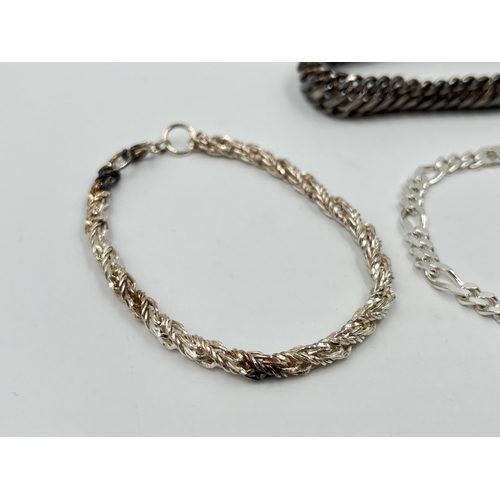 2232 - Four .925 silver bracelets - approx. gross weight 65 grams