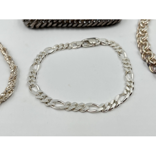 2232 - Four .925 silver bracelets - approx. gross weight 65 grams