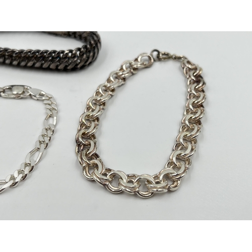 2232 - Four .925 silver bracelets - approx. gross weight 65 grams