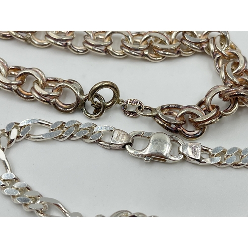 2232 - Four .925 silver bracelets - approx. gross weight 65 grams