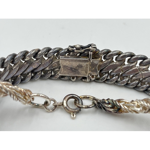 2232 - Four .925 silver bracelets - approx. gross weight 65 grams