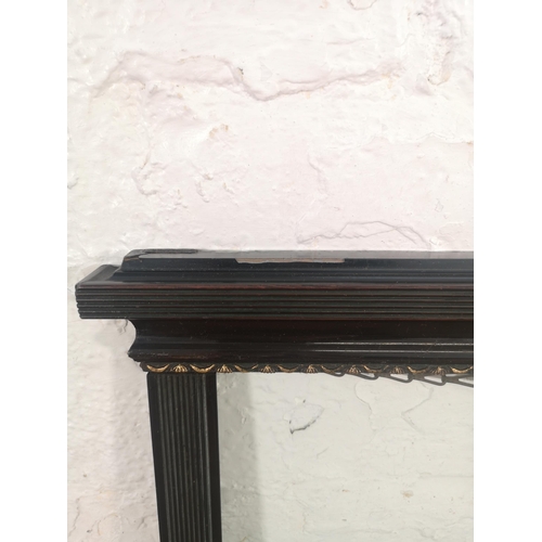 219 - A 19th century ebonised tabernacle picture frame - approx. 30cm high x 49cm wide