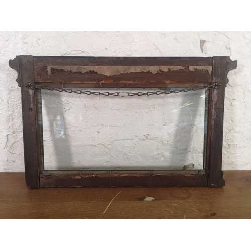 219 - A 19th century ebonised tabernacle picture frame - approx. 30cm high x 49cm wide