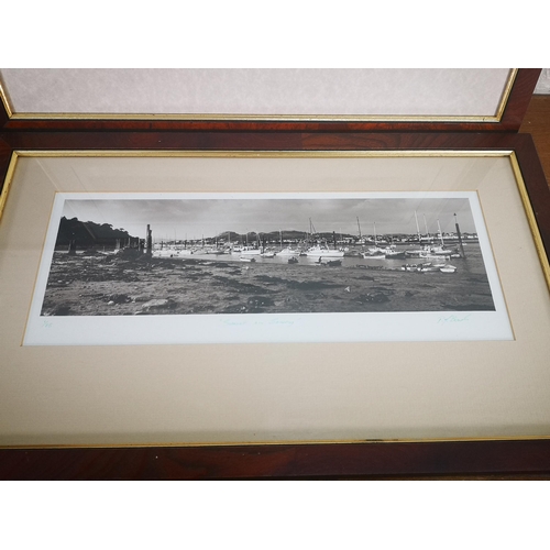 221 - Six framed signed black and white photographs to include Mow Cop limited edition no. 1/75, Sunrise o... 