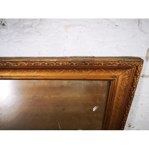 227 - A 19th century gilt framed wall mirror - approx. 31cm high x 49cm wide