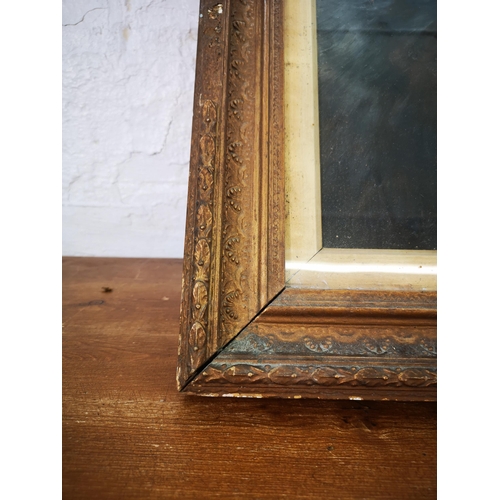 230 - A 19th century gilt framed portrait oil painting of a seated girl - approx. 73cm high x 61cm wide