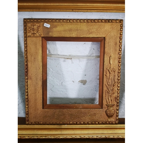 232 - Three antique gilt frames - largest approx. 71cm x 64cm