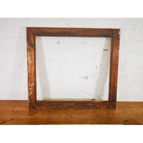 232 - Three antique gilt frames - largest approx. 71cm x 64cm