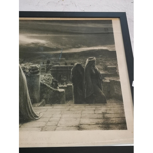 234 - A framed The Return From Calvary print - approx. 64cm high x 89cm wide