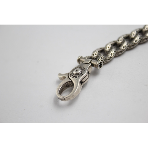 2193 - A .925 silver leopard statement bracelet - approx. gross weight 61g