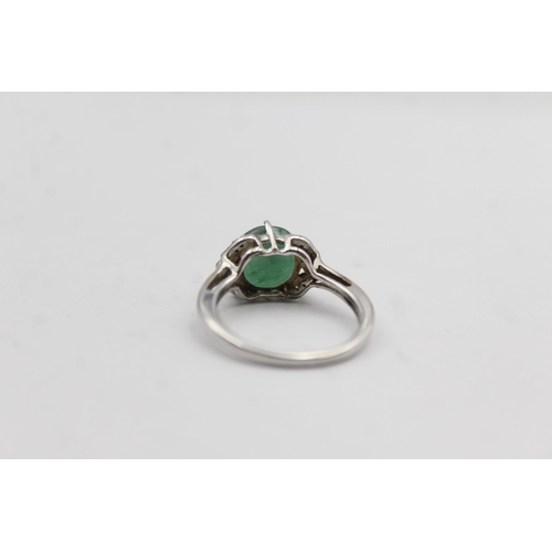 2196 - Two TGGC .925 silver gemstone dress rings - approx. gross weight 7g