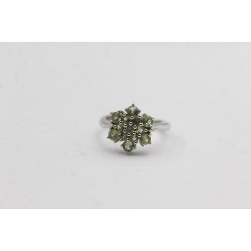 2199 - Two TGGC .925 silver gemstone dress rings - approx. gross weight 8g