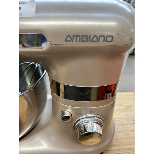 648 - An Ambiano Classic stand food mixer with bowl and attachments