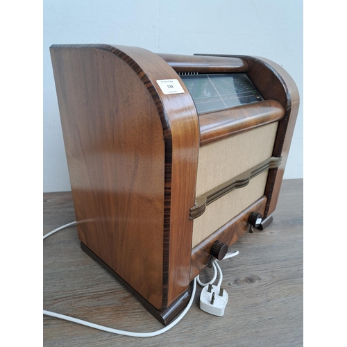 539 - A late 1930s General Electric Co. Ltd. 
Quality Eight nine-valve table-top three-band radio