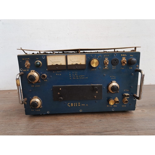 545 - A G811Z Mk. 4 military radio with MOD record sticker to reverse