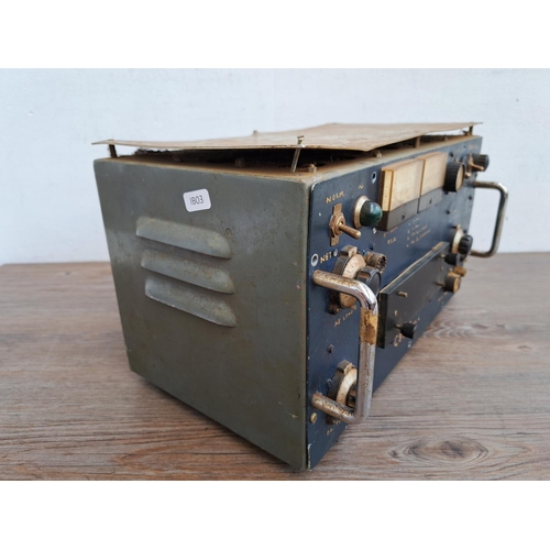 545 - A G811Z Mk. 4 military radio with MOD record sticker to reverse