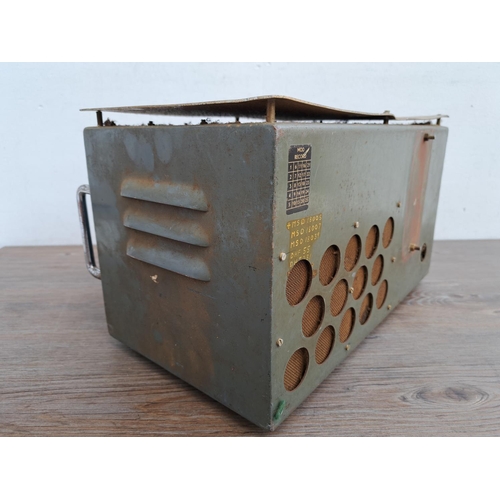 545 - A G811Z Mk. 4 military radio with MOD record sticker to reverse