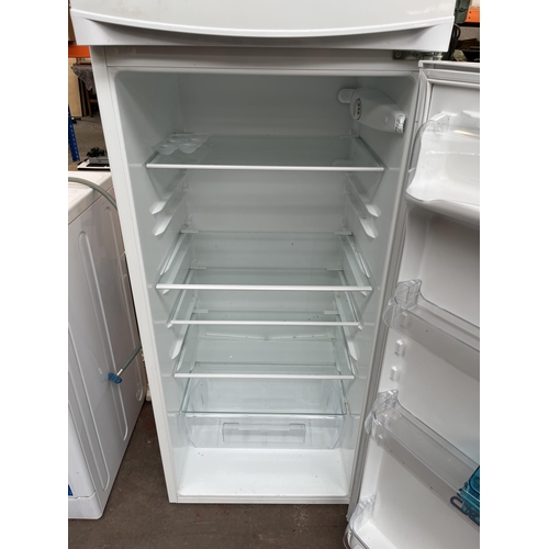 670 - A Zanussi upright fridge/freezer - approx. 159cm high