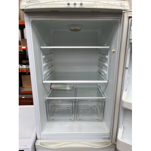 675 - A Hotpoint RFA51P Iced Diamond upright fridge/freezer - approx. 166cm high