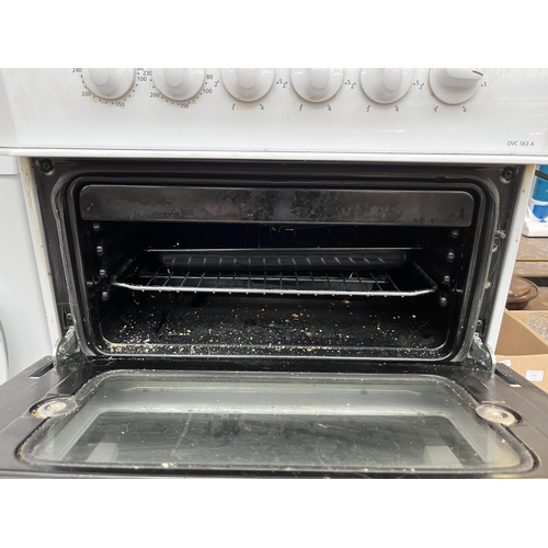 675D - A Beko DVC563A double oven 50cm electric cooker