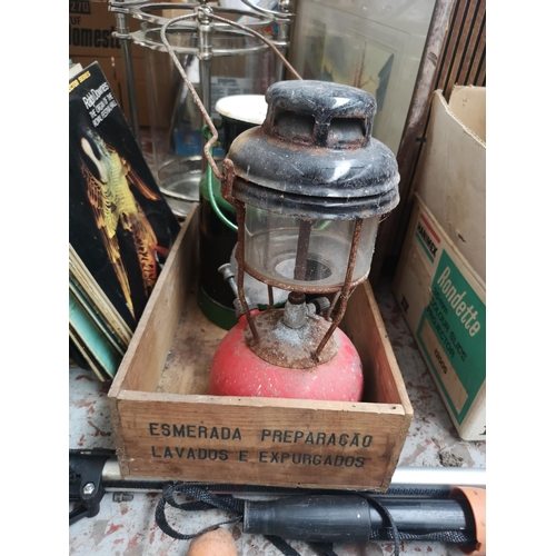 842 - A large collection of house clearance items to include mid 20th century galvanised milk churn, large... 