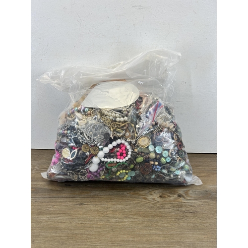 444 - Approx. 10kg of assorted costume jewellery