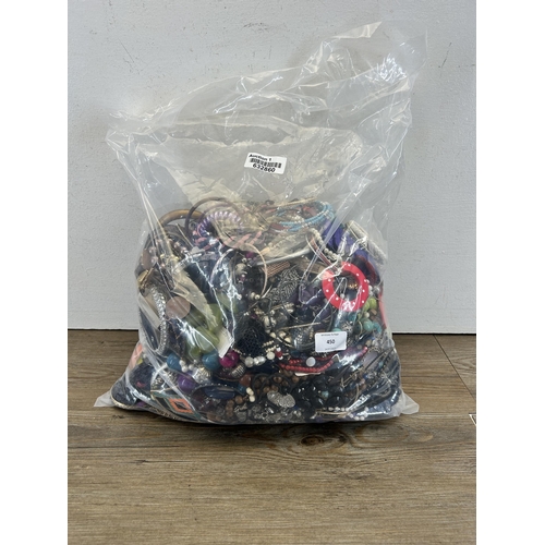 450 - Approx. 10kg of assorted costume jewellery