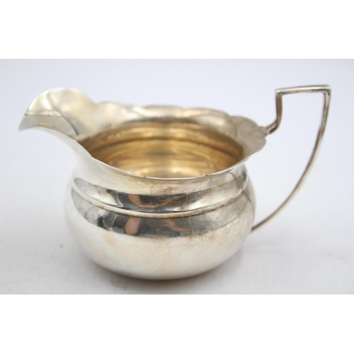 2314 - A stamped .925 silver cream jug - approx. gross weight 86g