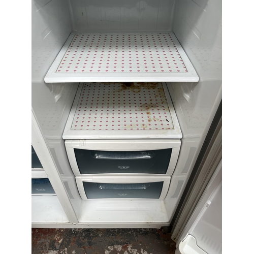 721 - A Daewoo FRS-U20IAI American style upright fridge/freezer - approx. 180cm high x 90cm wide x 67cm de... 