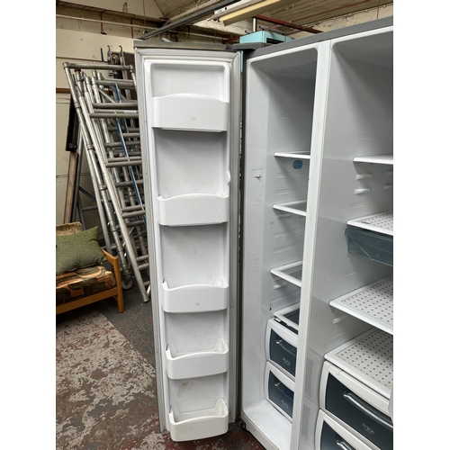 721 - A Daewoo FRS-U20IAI American style upright fridge/freezer - approx. 180cm high x 90cm wide x 67cm de... 