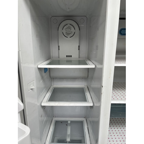 721 - A Daewoo FRS-U20IAI American style upright fridge/freezer - approx. 180cm high x 90cm wide x 67cm de... 