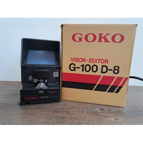 598 - Two items, one Goko G-100 Delta-8 Visor-Editor and one Eumig Wien P8 slide projector