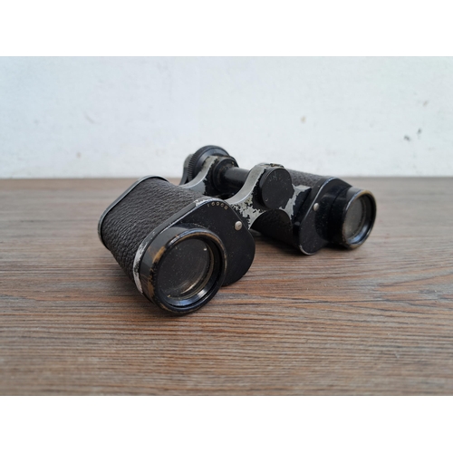 599 - A collection of binoculars to include RSPB 8 x 40 field 8.2, Prakpica Sport 12 x 25 RC etc.