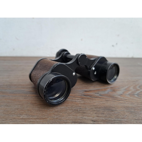 599 - A collection of binoculars to include RSPB 8 x 40 field 8.2, Prakpica Sport 12 x 25 RC etc.