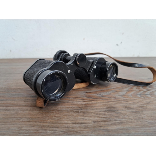 599 - A collection of binoculars to include RSPB 8 x 40 field 8.2, Prakpica Sport 12 x 25 RC etc.