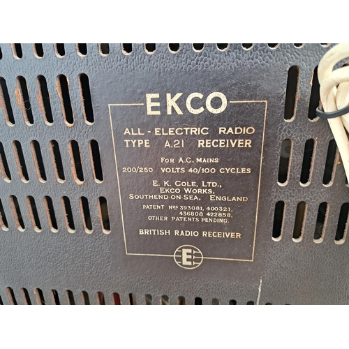 618 - An Ekco All-Electric type A.21 radio receiver