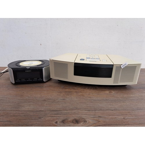 619 - Two items, one Bose Wave radio/CD and one Roberts iDream CRD-42 DAB radio