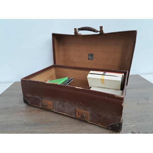 622 - A suitcase containing a collection of various magnetic recording tape