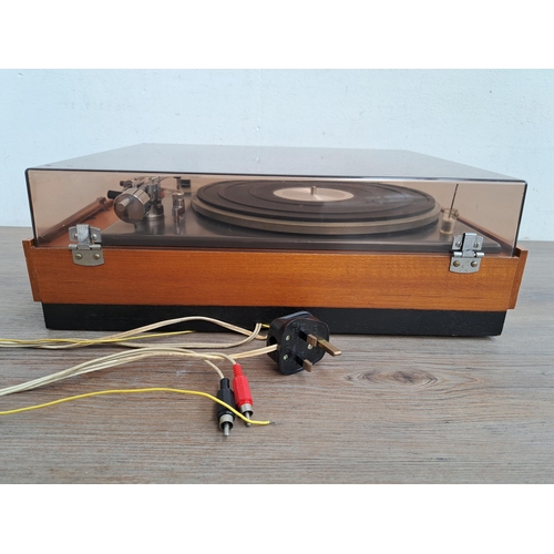 624 - A Goldring Lenco GL-75 turntable with mounted Shure M75EJ type two cartridge