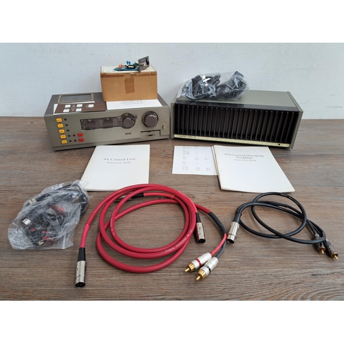 625 - Two Quad items, one 44 pre-amplifier and one 405+2 power amplifier and accessories