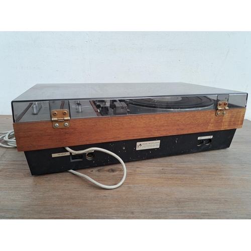 626 - A Lenco B55 turntable with Bush Arena Hi-Fi amplifier and tuner