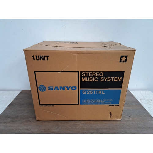 629 - A boxed Sanyo stereo music system model no. G2511KAL