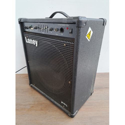 650 - Two items, one Laney HCM120B HardCore Max Combo bass amplifier and a Mirage MFL811 flute