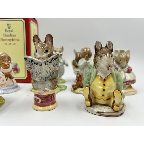 289 - Ten Royal Doulton and Beswick figurines to include Wilfred Toadflax, Timmy Willie, Appley Dapply, Sa... 