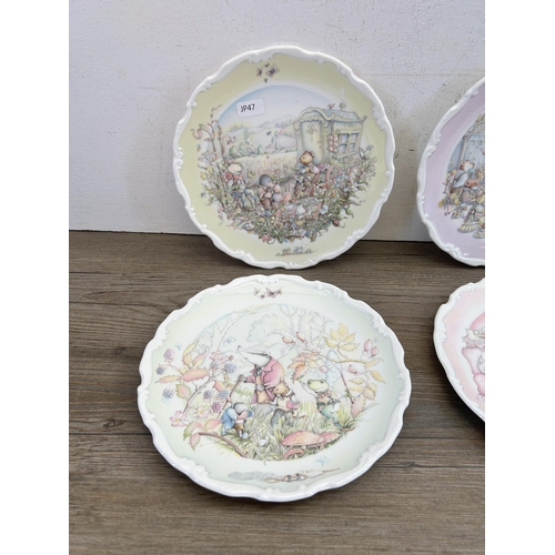 352 - Six Royal Doulton The Wind In The Willows collector's plates by Christina Thwaites