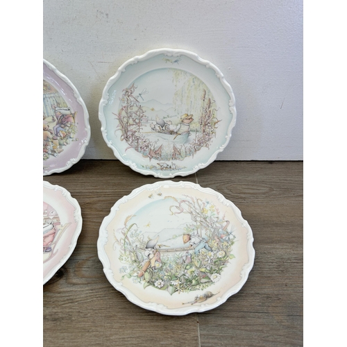 352 - Six Royal Doulton The Wind In The Willows collector's plates by Christina Thwaites