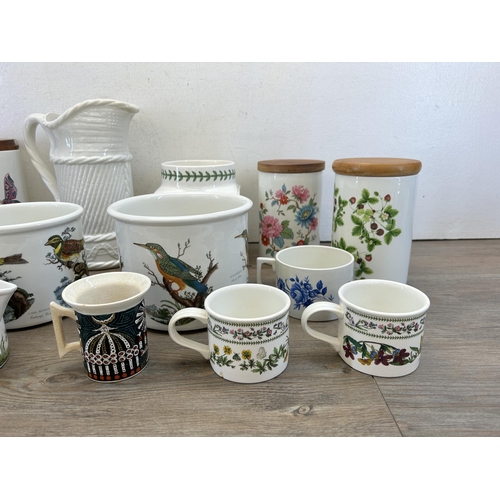 383 - A collection of Portmeirion pottery to include Botanical Garden, Birds of Britain etc.