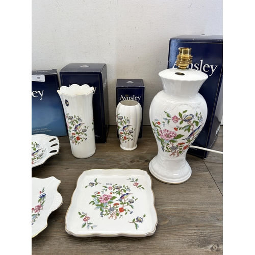 391 - Seven pieces of Aynsley Pembroke fine bone china