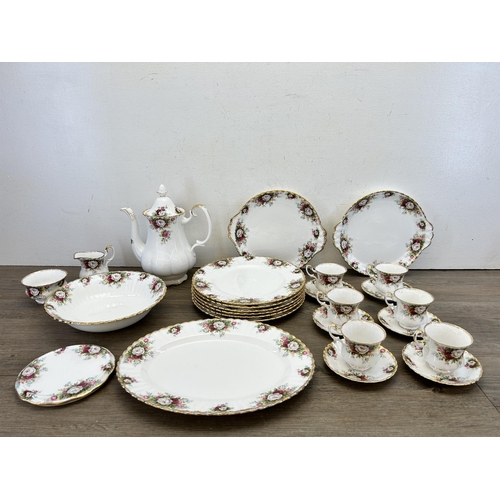 402 - A collection of Royal Albert Celebration bone china