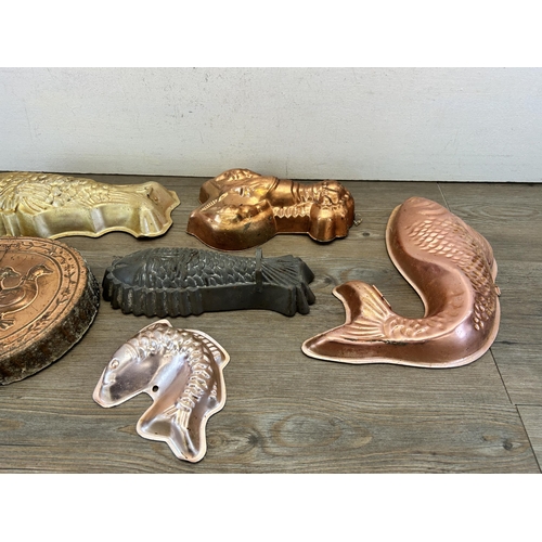 403 - Six vintage jelly moulds